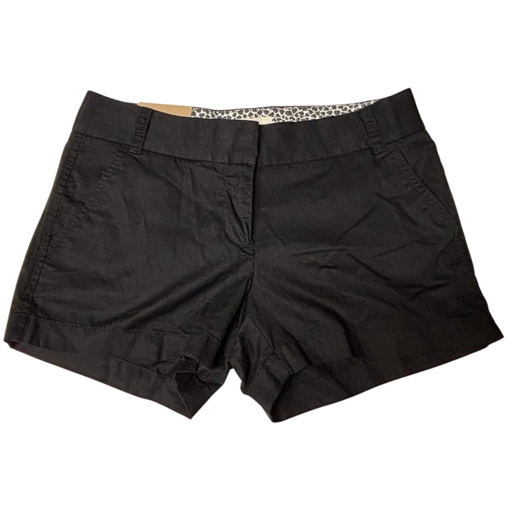 J. Crew Black Women's Cotton Blend Casual Shorts